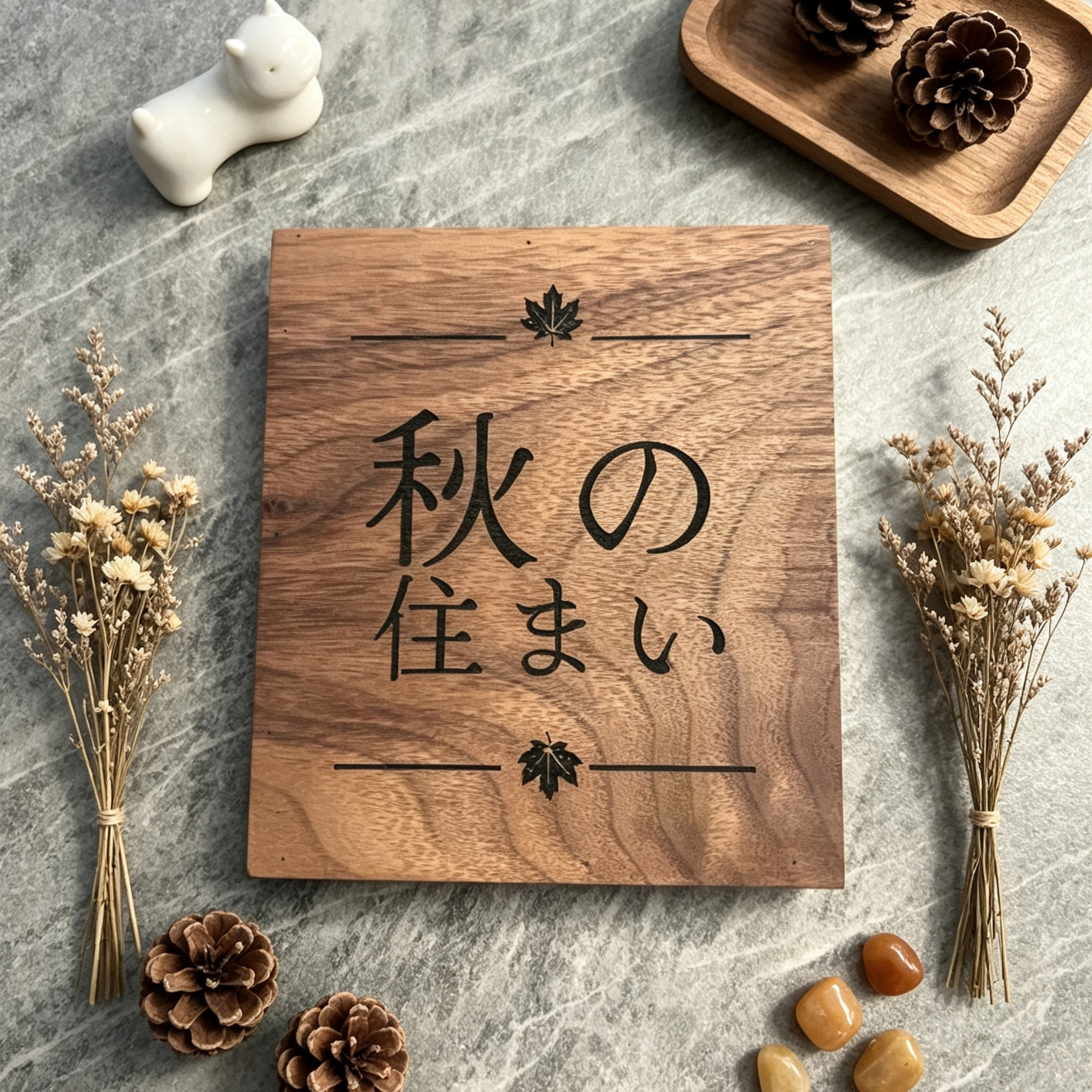 实木可定制刻logo黑胡桃开关保护套门牌装饰遮挡装饰画滑轨开关贴