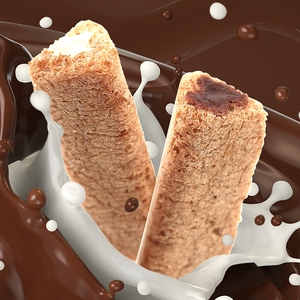 牛奶巧克力味熔岩夹心三角酥到手共21包