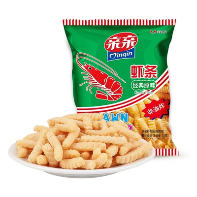亲亲虾条15g/袋鲜味十足酥脆带感