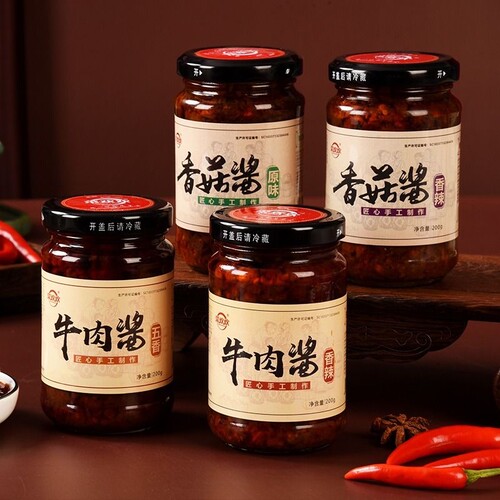 牛肉酱香菇酱拌饭酱瓶装牛肉酱