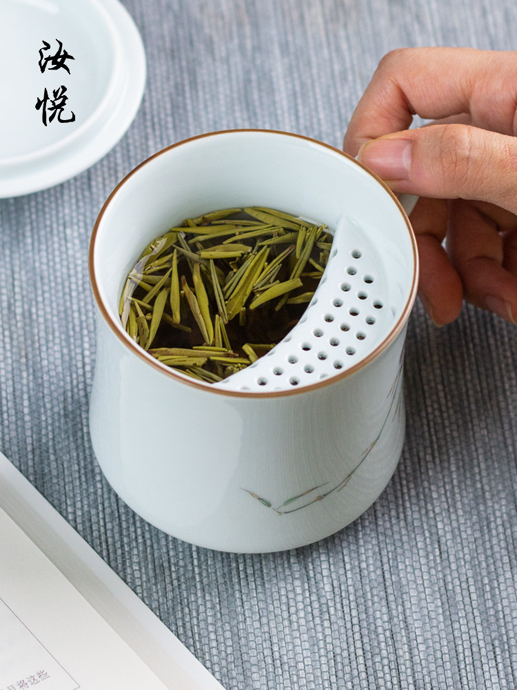 景德镇陶瓷茶杯，办公饮水杯，带盖杯，带过滤杯，办公杯，个人杯