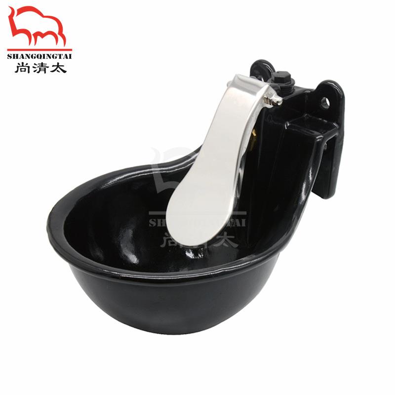 铸铁牛饮水碗表面搪瓷喷塑喝水碗牛用喂水器马用水碗畜牧养殖