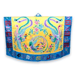 新款凤戏牡丹高功法衣道袍机绣仿真丝全真道士道家高品质绛衣