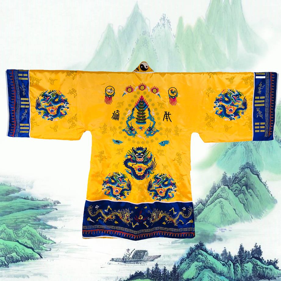 新款五龙衣服宵台衣太极八卦道袍高丝宝透气高功法衣影视戏服