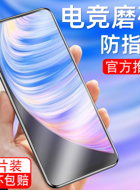 适用于realmeQ2Pro磨砂钢化膜RMX2173护眼抗蓝光realme真我Q2pr0手机贴膜realmeQ2por保护模oppo防指纹游戏膜