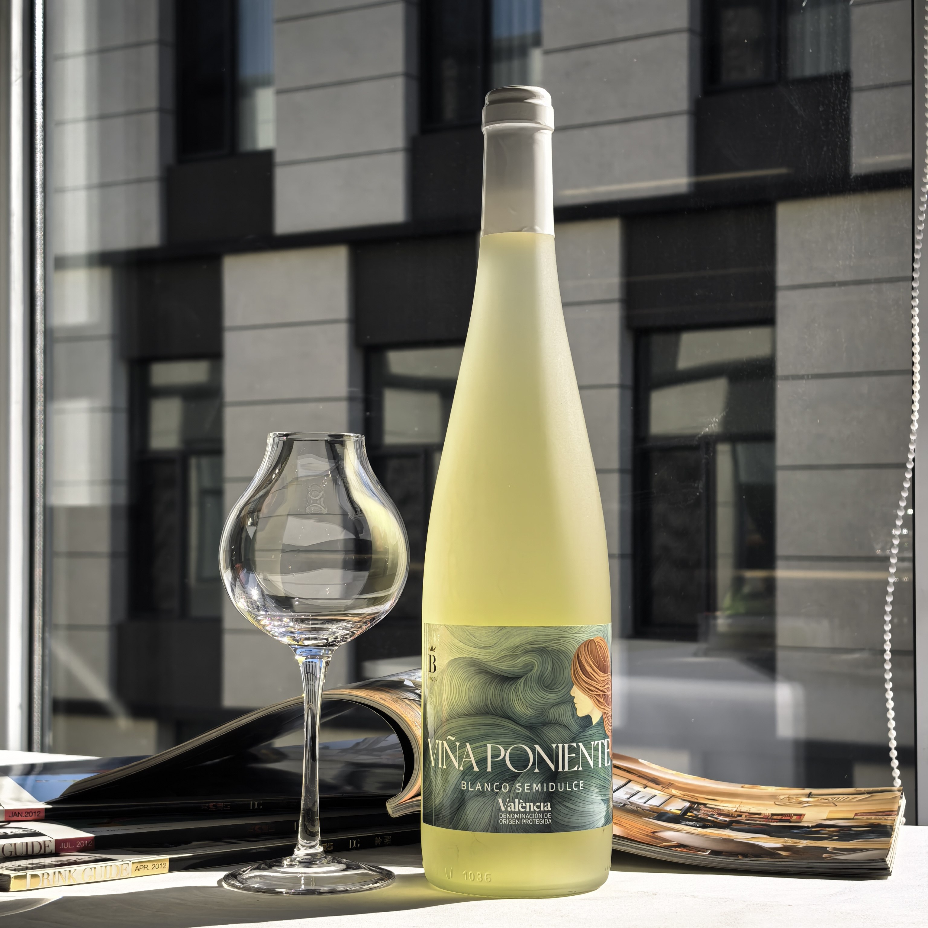 VINA PONIENTE西班牙瓦伦西亚白葡萄酒750ml干白静态酒