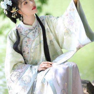 2025新款女汉服倒大袖原创民族国风清汉女民国马面裙晋商少奶奶