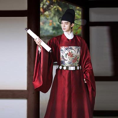 男圆领袍汉服古装中式婚服