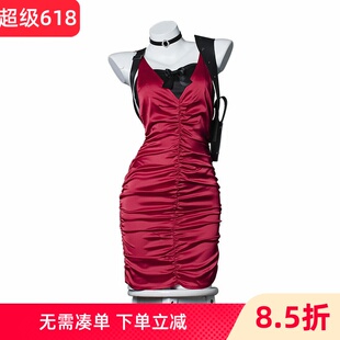 Cosplay生化危机4 重制版艾达王cos服连衣裙艾达王cos假发鞋子