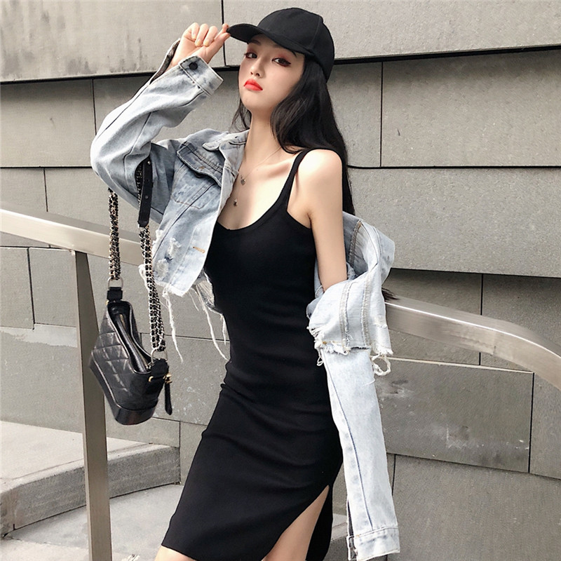 港风原宿宽松bf破洞长袖短款牛仔外套女2018新款秋季韩版夹克上衣|ruв категории Женская одежда, короткое пальто - от Buy2taobao.com для оказания профессиональной услуги покупки агента Taobao