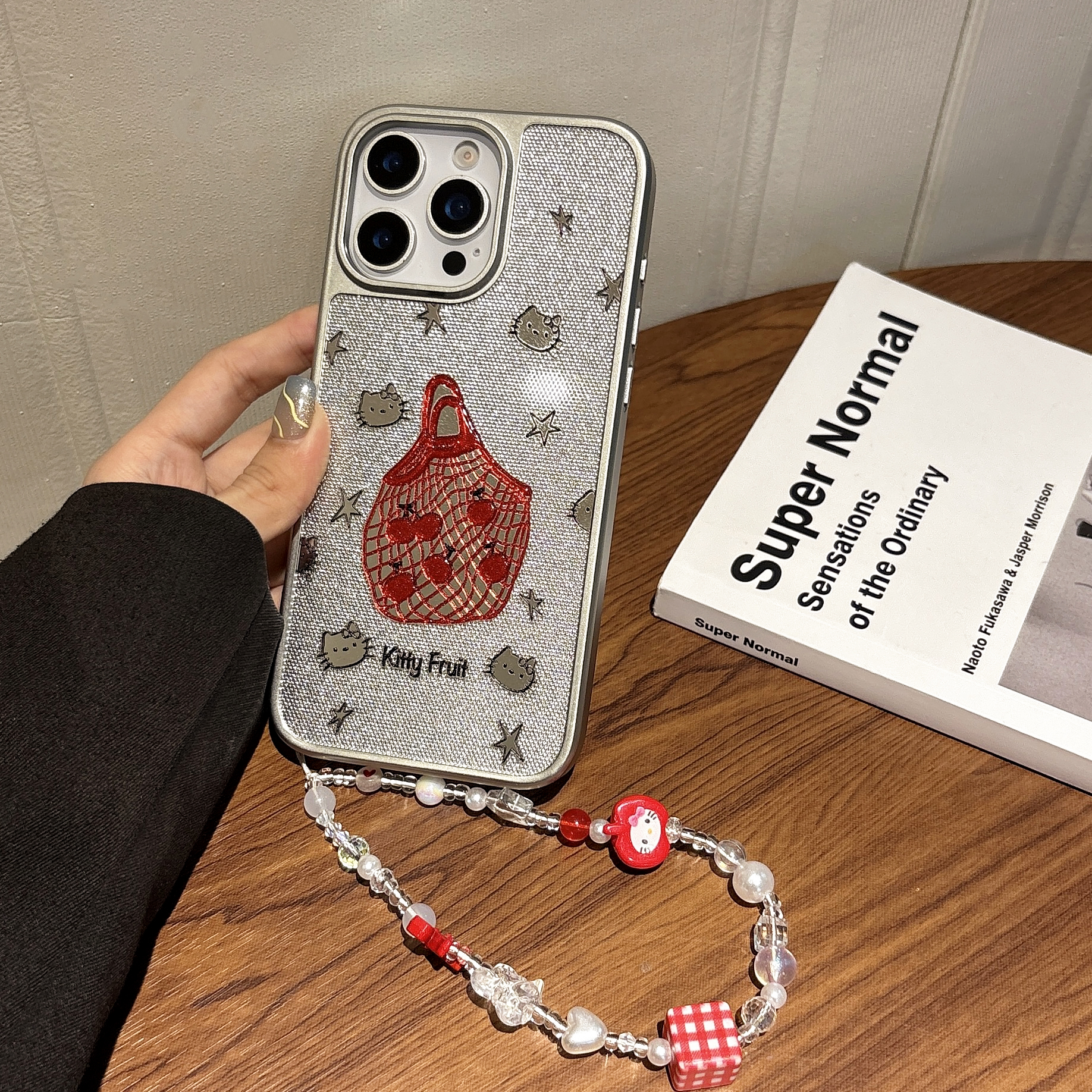 iphone日韩ins银色kitty手机壳