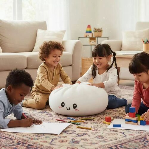 跨境新款 Giant Dumpling Squishy 大号包子捏捏乐解压发泄玩具