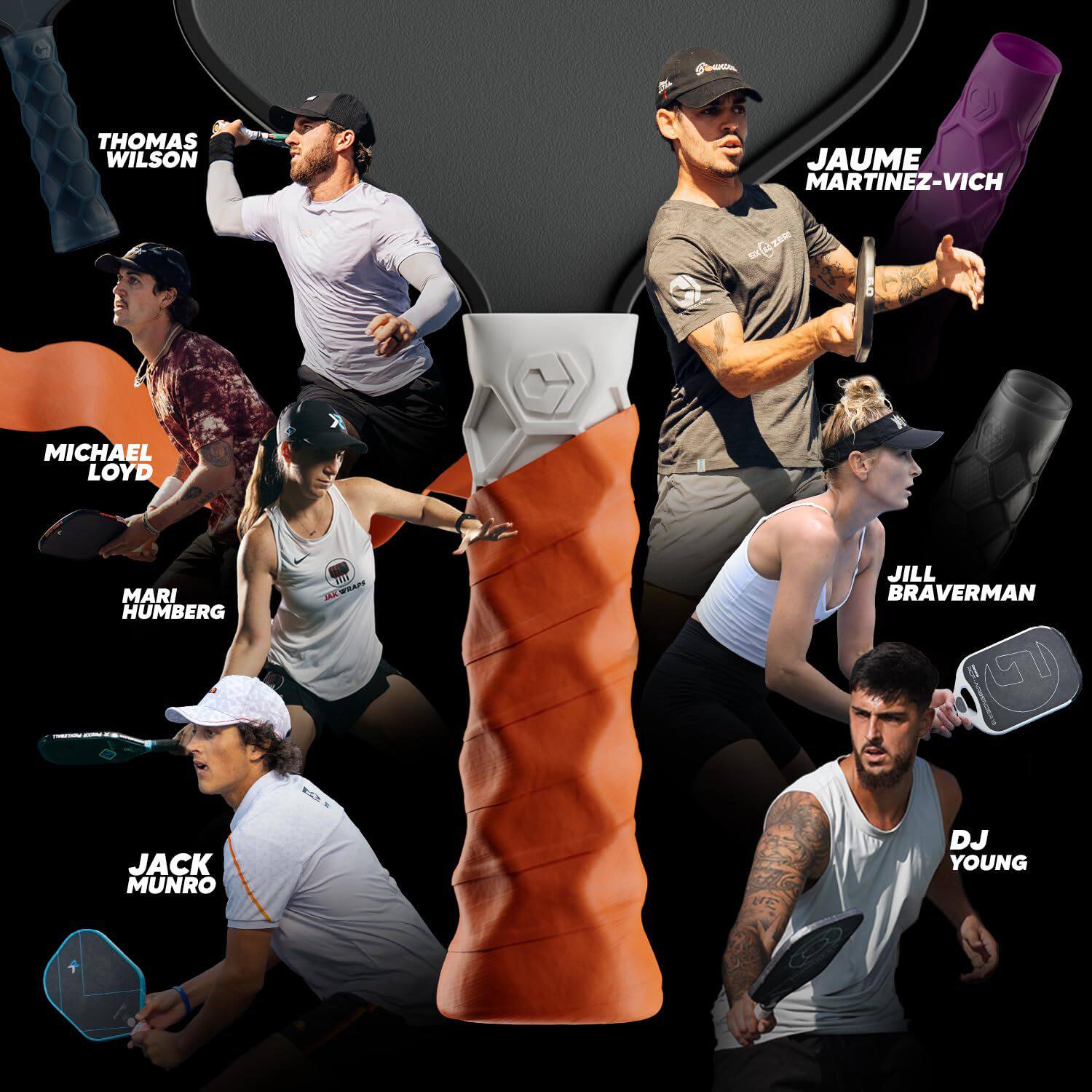 亚马逊Pickleball硅胶握把匹克球防滑球拍握把保护套不伤球拍耐磨图片