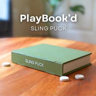 跨境新款 Throwing the Puck伪装成书的投掷冰球桌游双人弹射游戏