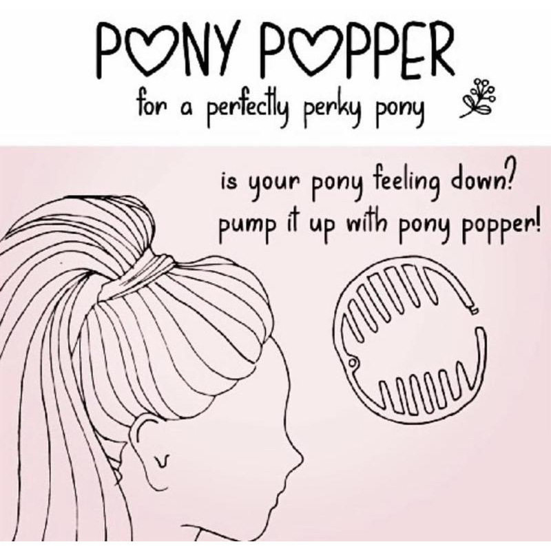 独立站新款 Pony Popper Hair Clip家居塑料女士浓密的马尾辫发夹