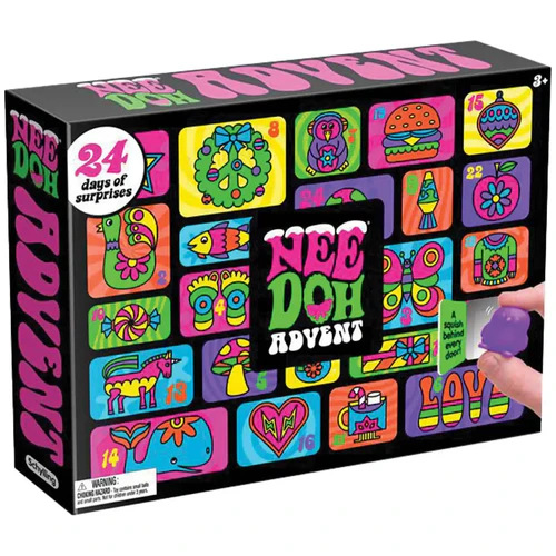 新品2025 Nee Doh Advent Calendar 尼德降临日历挤压玩具洞洞乐