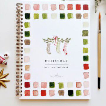 初学者水彩练习册Emily Lex Studio Watercolor Set 卡通水彩画本
