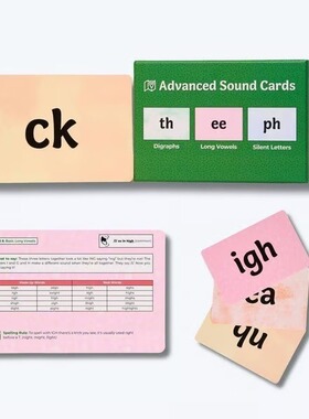 跨境新款 Advanced Sound Flashcards 高级声音速记卡 视觉词闪卡