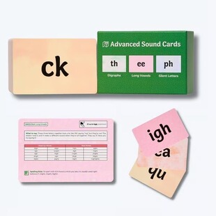 跨境新款 Advanced Sound Flashcards 高级声音速记卡 视觉词闪卡