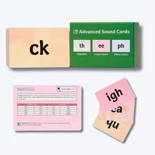 跨境新款 Advanced Sound Flashcards 高级声音速记卡 视觉词闪卡