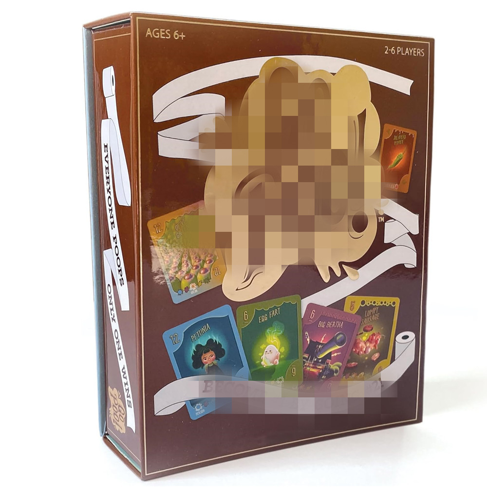 跨境新款纸屋：去厕所！游戏 大声的笑卡片收集游戏家庭之夜游戏