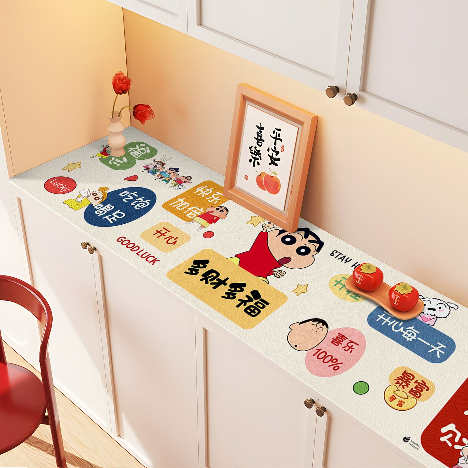 玄关台面垫餐边柜垫免洗防水防油桌布电视柜玄关鞋柜耐脏皮革垫