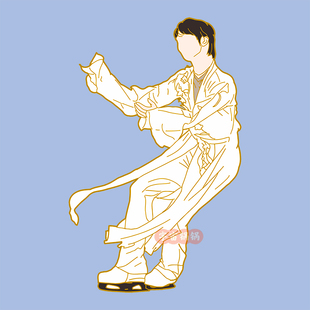 情人节礼物 羽生结弦GIFT冰演小白龙金属徽章Yuzuru 不再补货