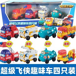 奥迪双钻超级飞侠趣味消防车大勇包裹小爱路奇变形机器人滑行玩具