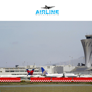 极速1:400机场地勤设施机场模型静F态展示合金客机模型隔离栏防护