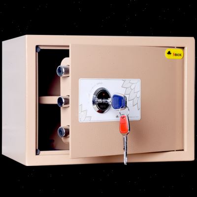柏盛2545CM简便钥r匙开启保险柜家用办公小型全钢入墙老人保险箱