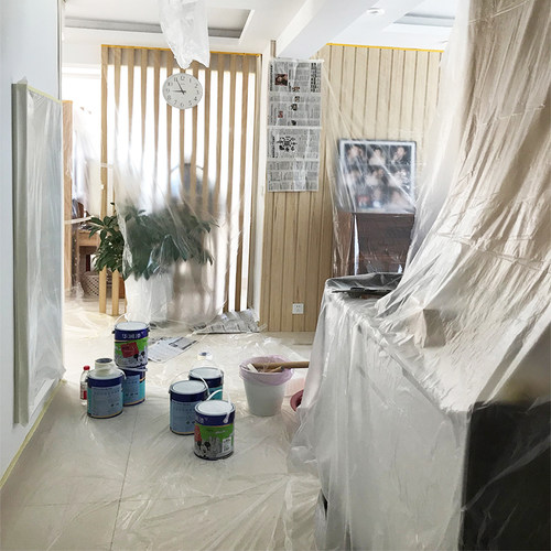 新品塑料薄膜床铺l吊灯家具防尘布客厅挡灰盖布加宽粉刷衣柜饭桌