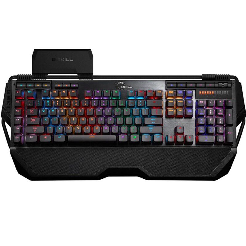极速芝奇(G.SKILL)RIPJAvWS KM780 RGB 幻彩背光机械式键盘 黑色