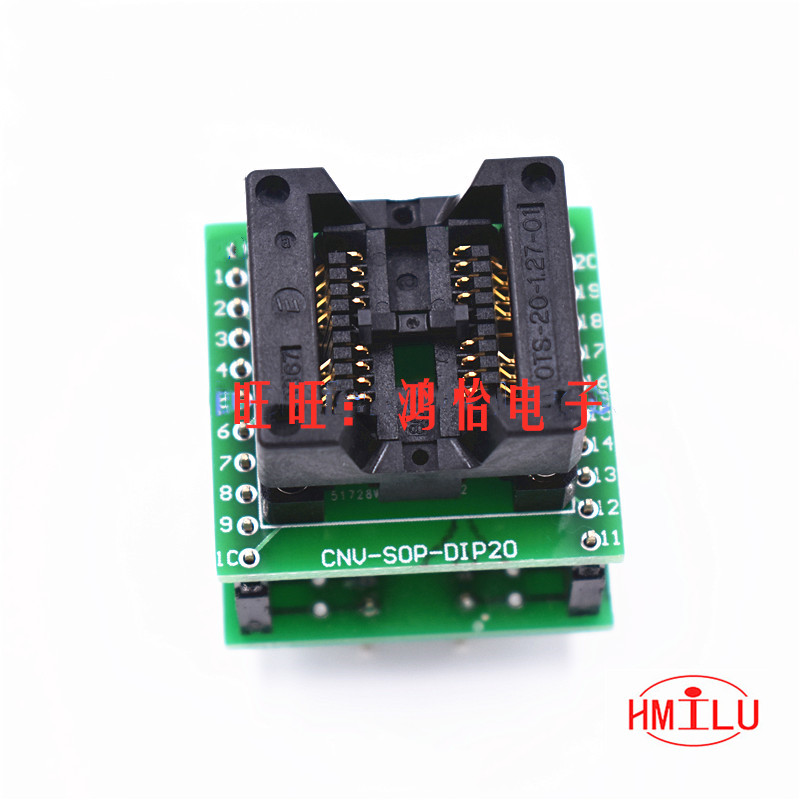 极速Enplas测试座SlOP8双工位测试座/OTS-16(20M)-1.27-01编程座