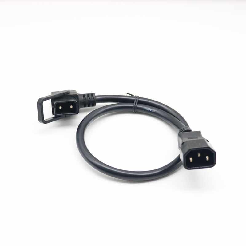 极速绿源锂电新国标电动车充电桩插头转换L接头圆针充电口 输出放