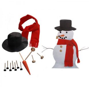 Snowman Snow 极速13 DIY ReusableT Felt Suit 15pcs Decorative