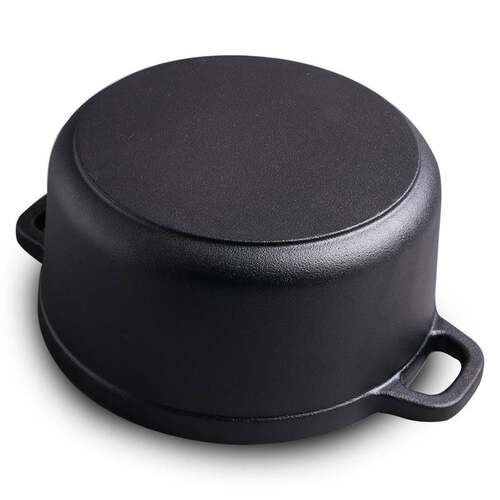 极速铸铁炖锅铸铁汤锅无涂层加厚铁锅手工生铁炖锅煲X汤锅具电磁