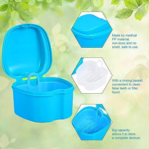 新品Denture Bath Box Cup  Complete Clean CaNre for Dentures