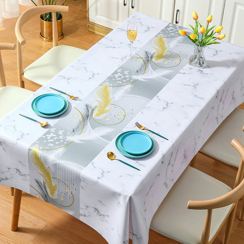 极速桌布免洗防水防油防烫pvc桌垫台布餐桌茶几S家用新款布艺长方