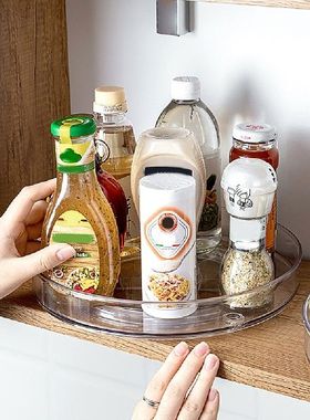 极速Turntable Spice Rack Organizer MultifunctioRn Clear Kitc