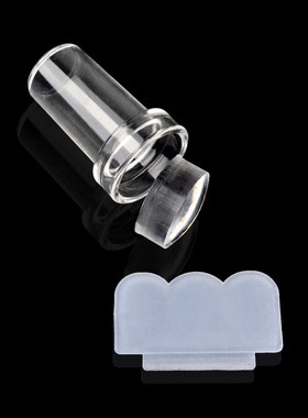 极速2.4cm fNew Design Pure Clear Jelly Silicone Nail Art Sta