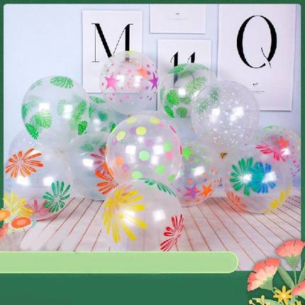 极速Hawbaii Theme Flowers Air Balloons Tropical Turtle Leave