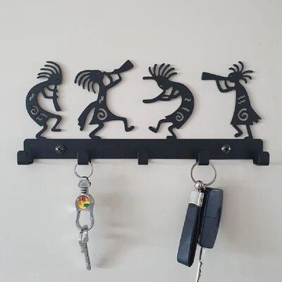 极速Higbh Quality Vintage Black Key Hook Delicate Simple Cat