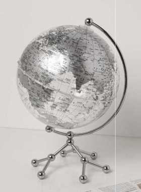 极速透明地f球仪摆件轻奢家居客厅办公室桌面饰品JT