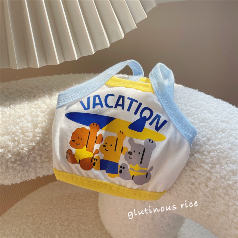 极速狗狗衣服吊带背心tq恤宠物服装泰迪比熊博美小型幼犬猫咪可爱