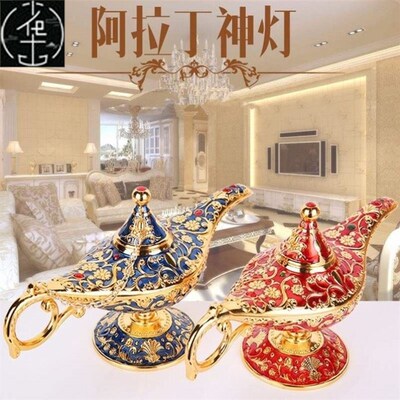极速Aladdins lamp decoration larDge size wishing lamp metal
