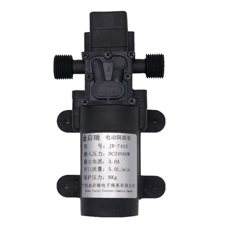 极速24V电动隔膜泵家用净水机自吸增压J泵洗澡循环泵抽水泵小型抽