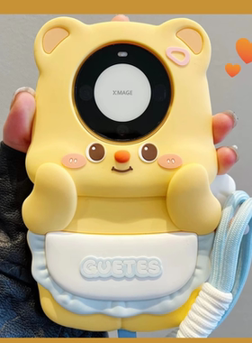 天使翅膀黄油小熊适用华为nova12手机壳nova11卡通nova13新款9pro立体7se软硅胶套200荣耀100可爱女款x50防摔