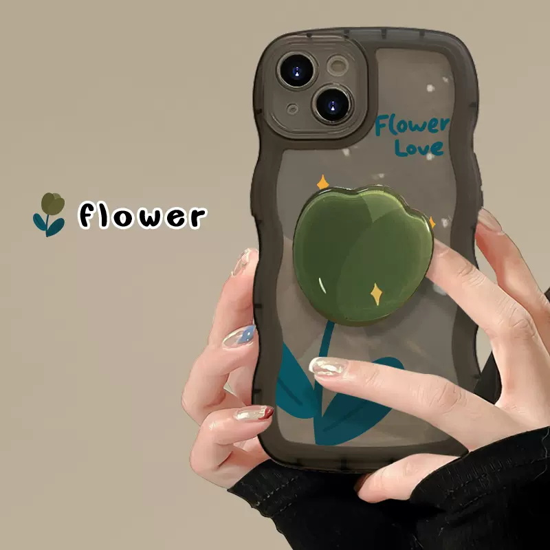 日韩郁金香花朵手机壳硅胶