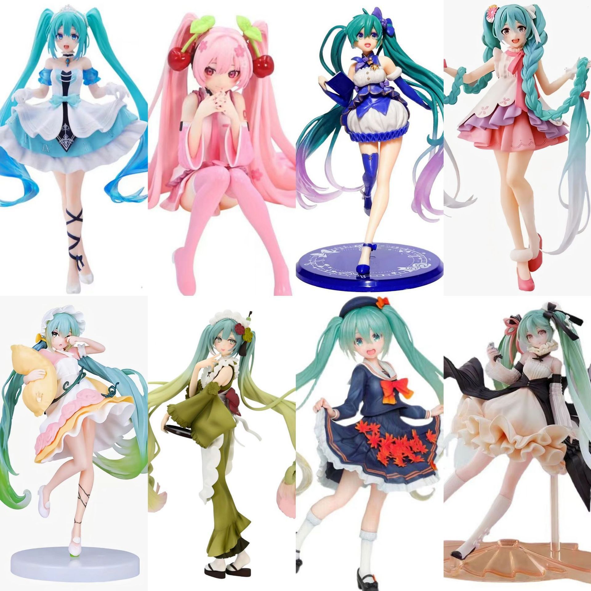 初音未来手办动漫周边二次元美模型机箱摆件女生礼物