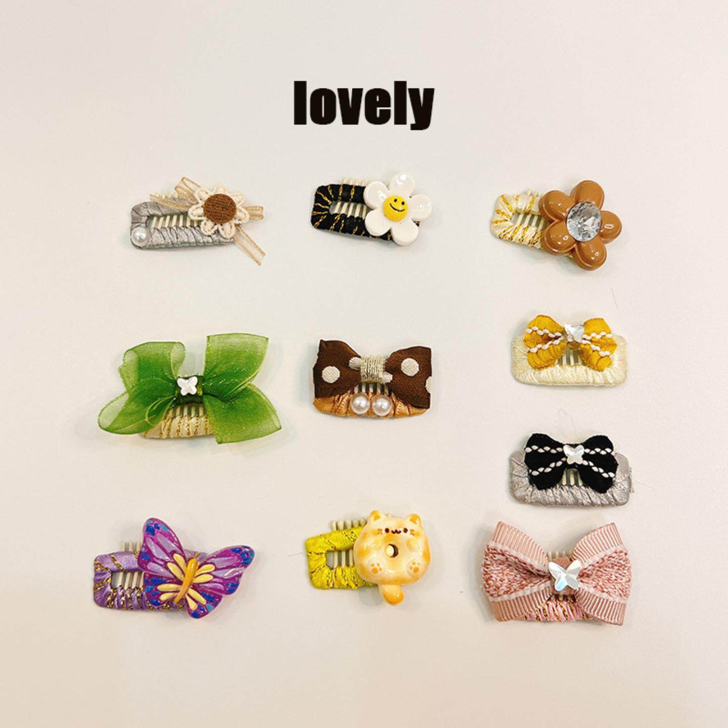 新款宠物bb夹蝴蝶结发夹头饰约克夏马尔济斯比熊泰迪可爱狗狗发卡,模玩/动漫/周边/娃圈三坑/桌游,棉花娃娃场景道具娃屋,淘宝优惠券,粉丝福利购,淘宝优惠卷